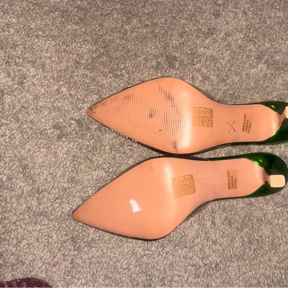 PrettyLittleThing Emerald Rhinestone Heels - Picture 6 of 7